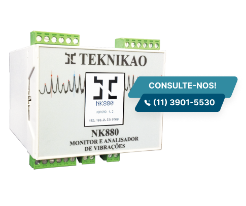 Monitor e analisador de Vibrações NK880